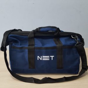 Bolsa Lona Azul Padrão Net