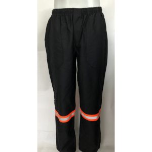 Calça Total Elástico Na Cor Preto Com Faixa Refletiva - Padrão Vip